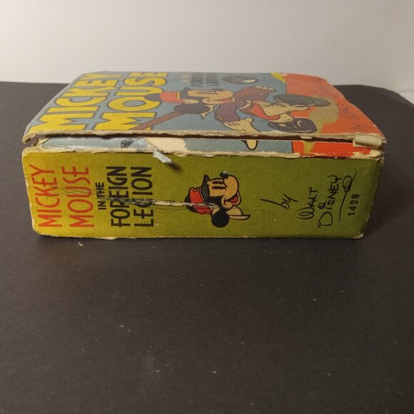 Disney MICKEY MOUSE IN THE FOREIGN LEGION #1428 VG, Big Little Books 1940 - Picture 3 of 16